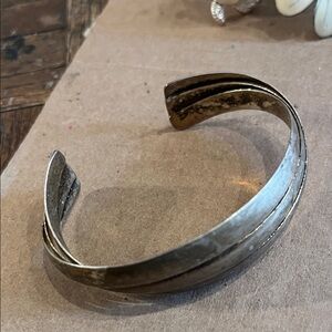 925  Sterling patina Cuff Bracelet